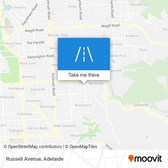 Russell Avenue map