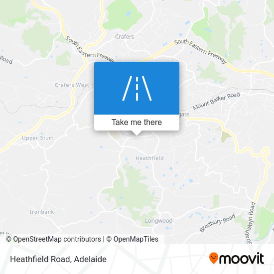 Heathfield Road map