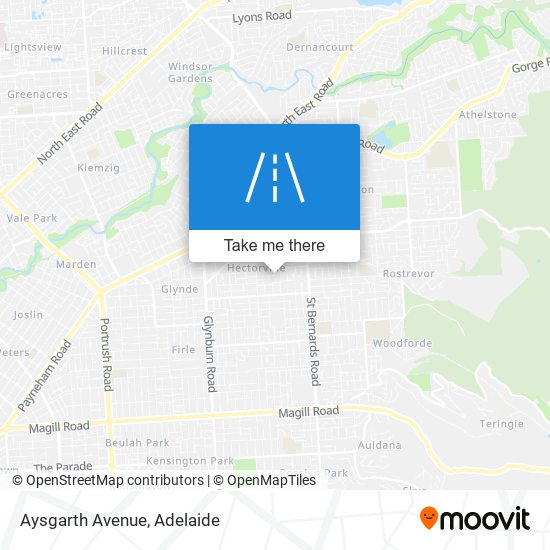 Aysgarth Avenue map