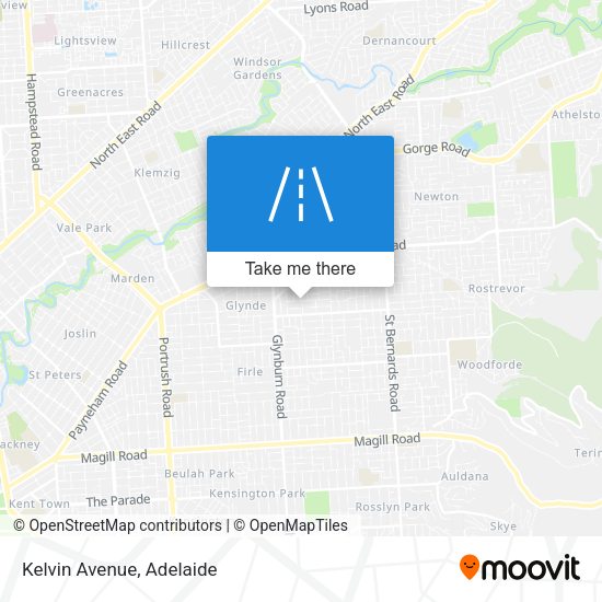 Kelvin Avenue map