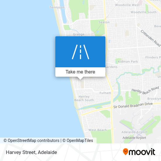 Harvey Street map
