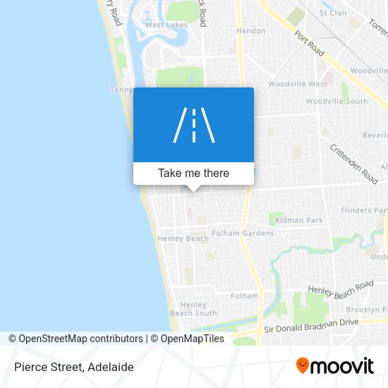 Pierce Street map