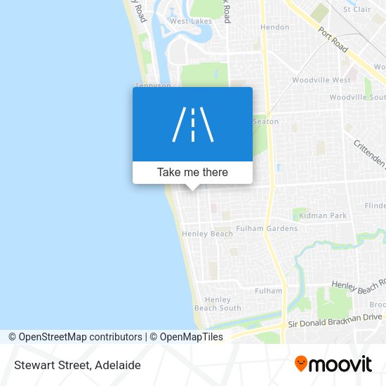 Stewart Street map