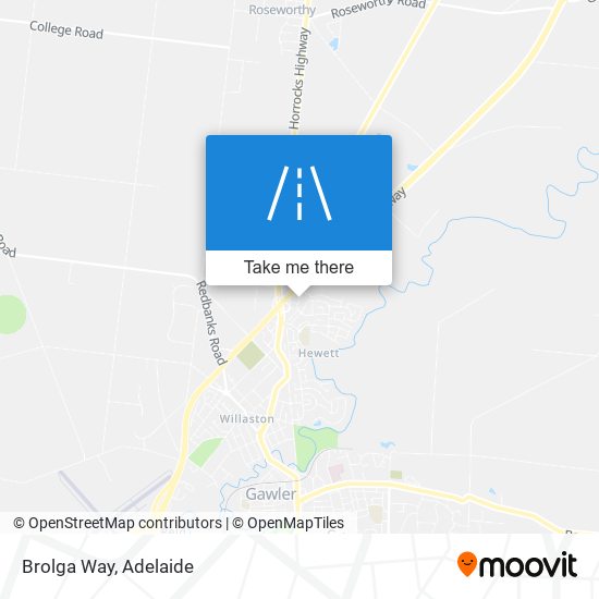 Brolga Way map