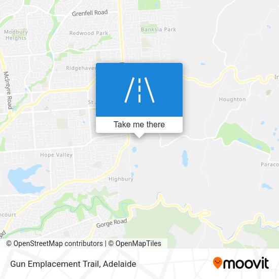 Gun Emplacement Trail map