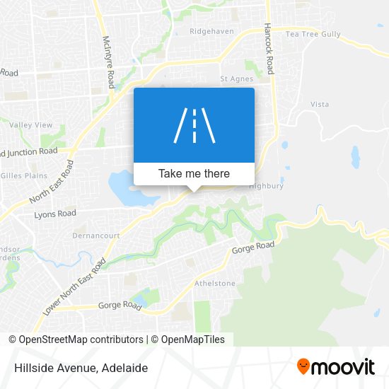 Hillside Avenue map