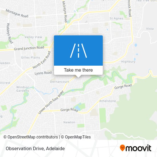 Observation Drive map