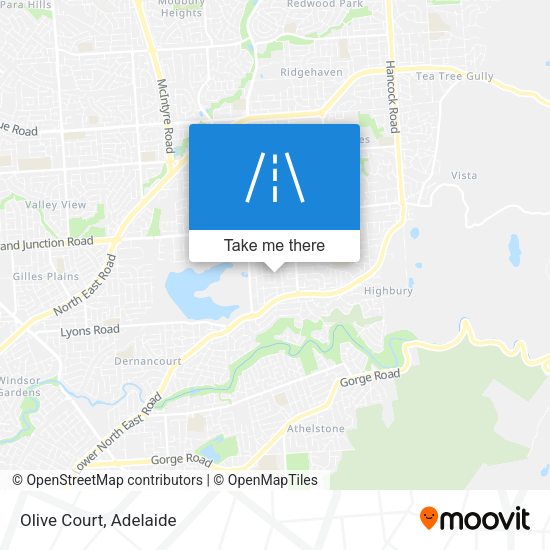Olive Court map