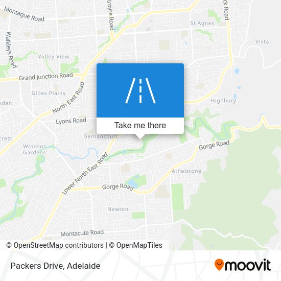 Packers Drive map
