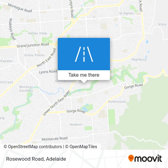 Rosewood Road map