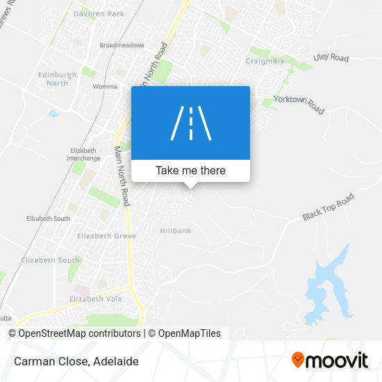 Carman Close map