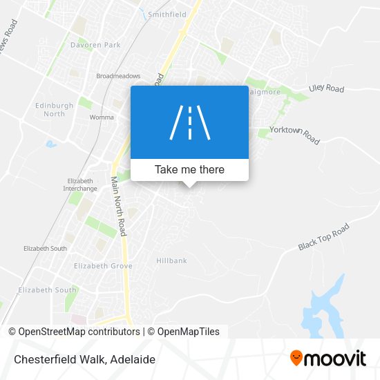 Chesterfield Walk map