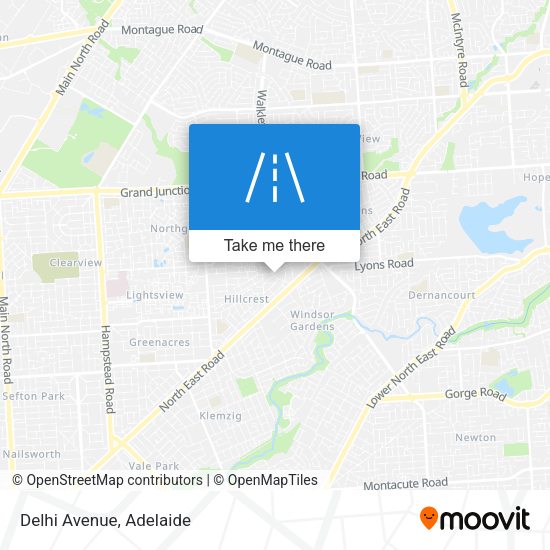 Delhi Avenue map