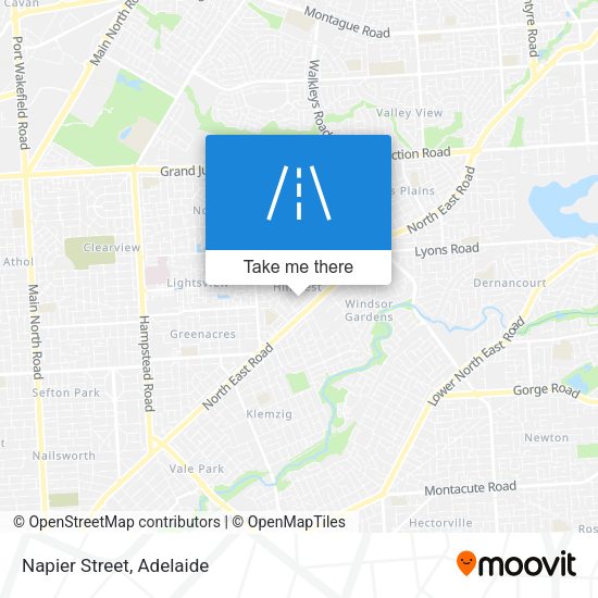 Napier Street map