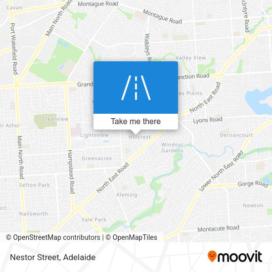 Nestor Street map