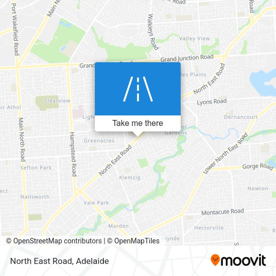 North East Road map