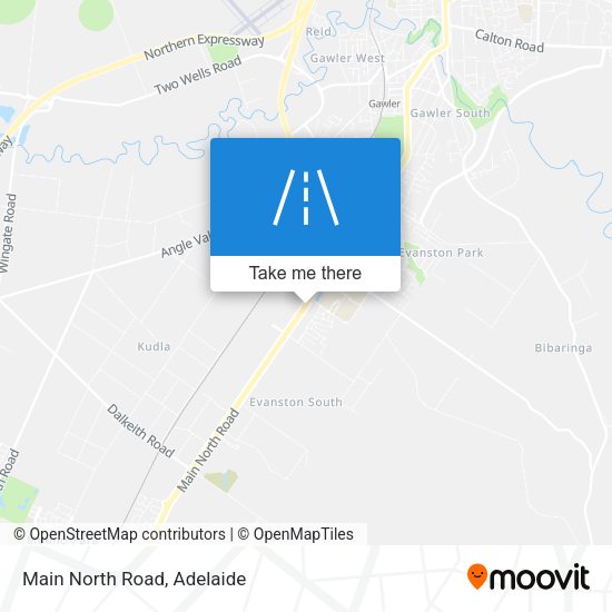 Main North Road map