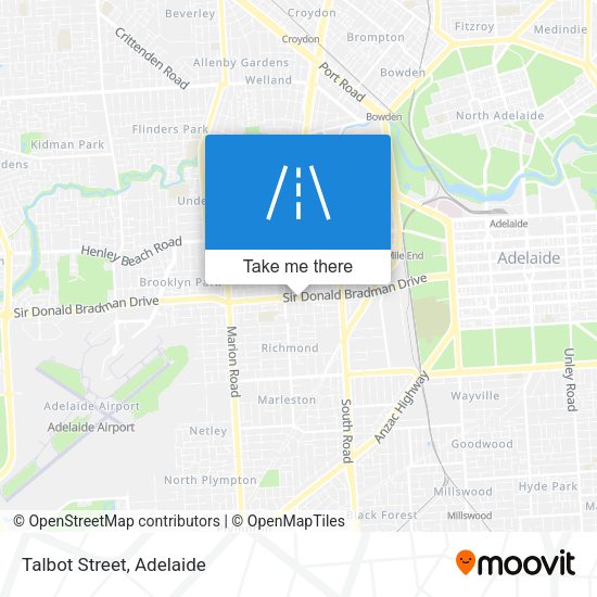 Talbot Street map