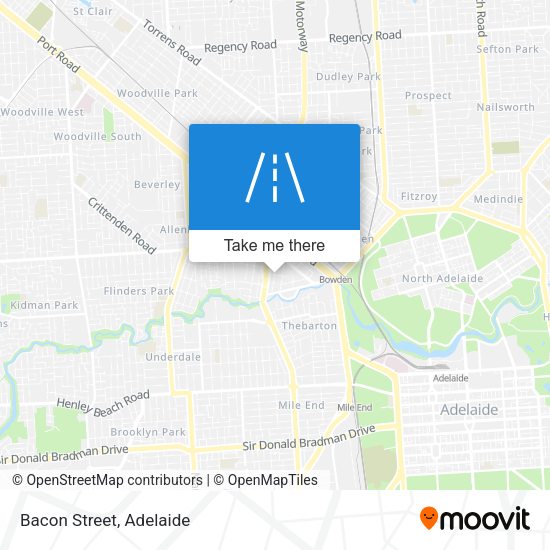 Bacon Street map