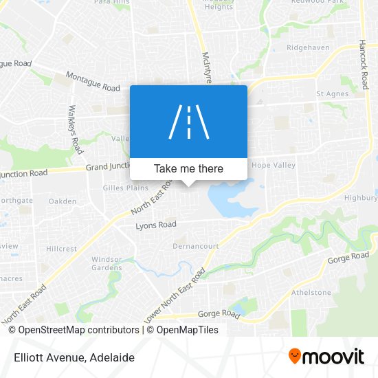 Elliott Avenue map