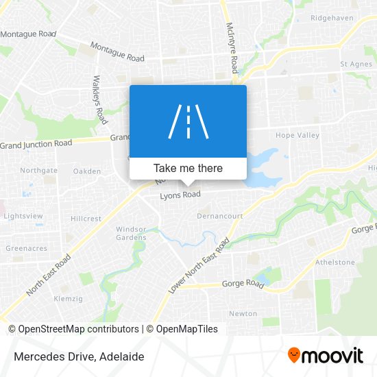 Mercedes Drive map