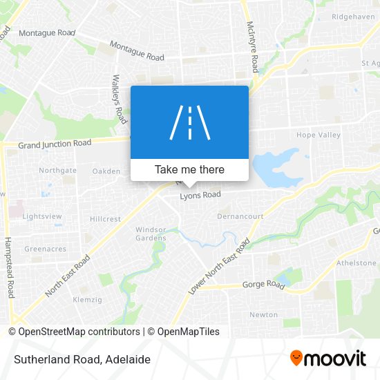 Sutherland Road map