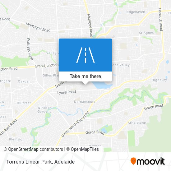 Torrens Linear Park map