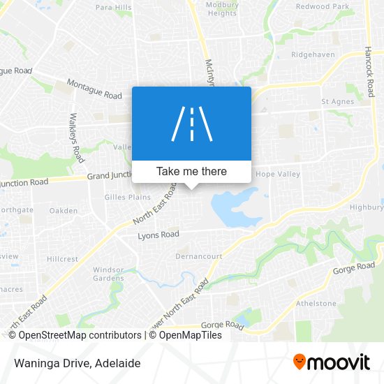 Waninga Drive map
