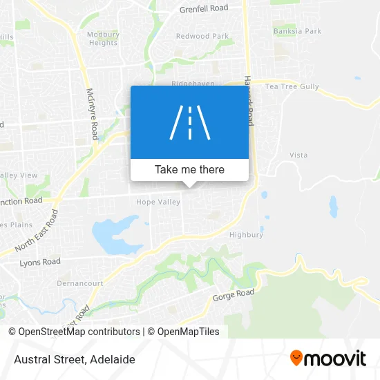 Austral Street map