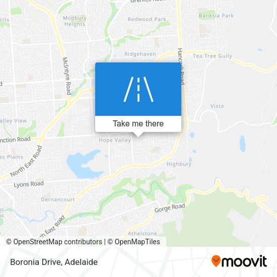 Boronia Drive map