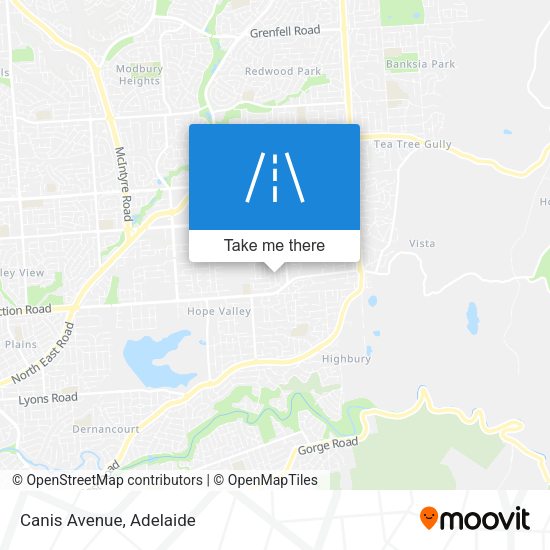 Canis Avenue map