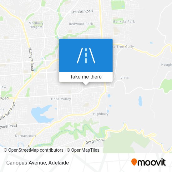 Canopus Avenue map