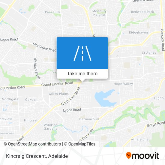Kincraig Crescent map