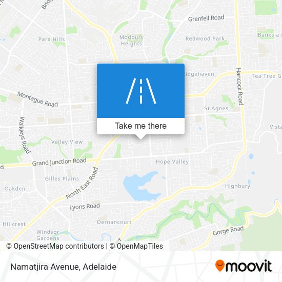 Namatjira Avenue map