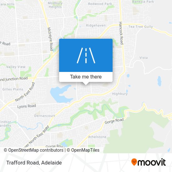 Trafford Road map
