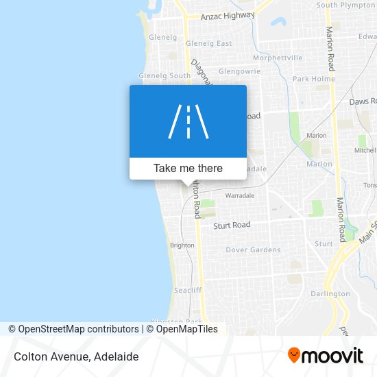Colton Avenue map