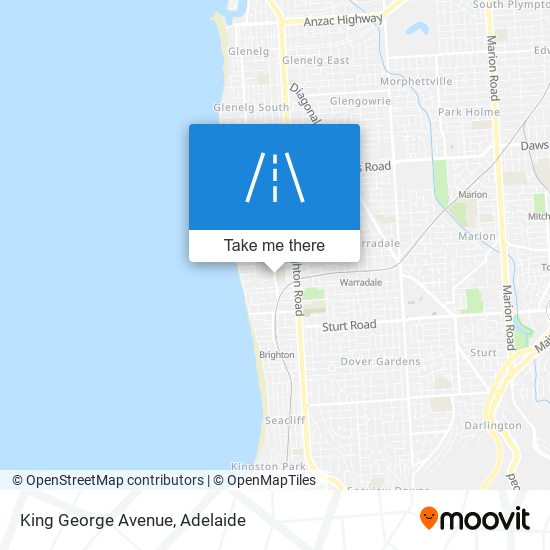 King George Avenue map