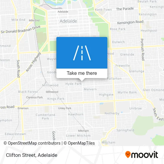 Clifton Street map