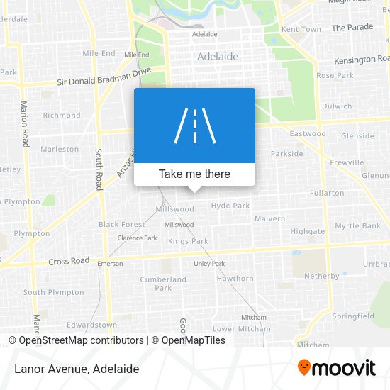 Lanor Avenue map