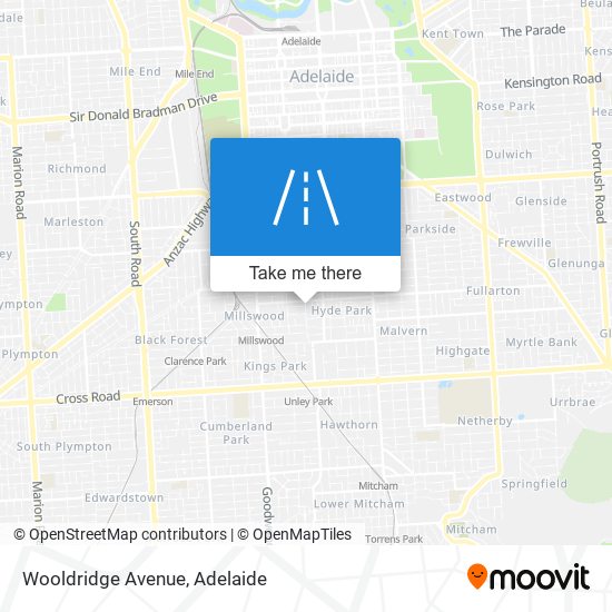 Mapa Wooldridge Avenue