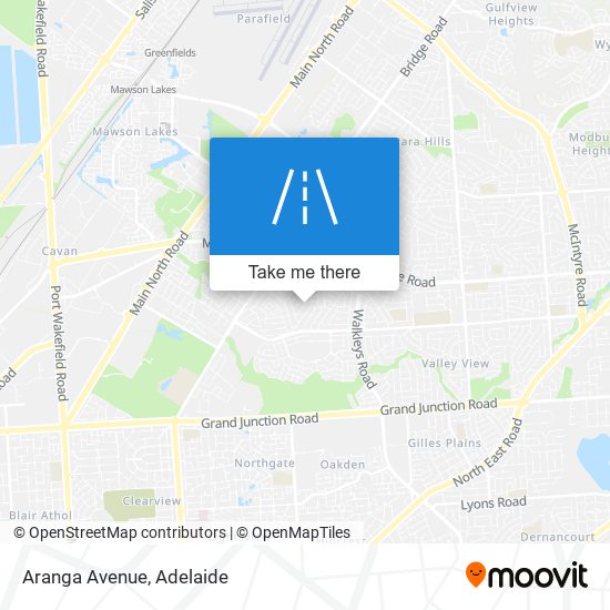 Aranga Avenue map