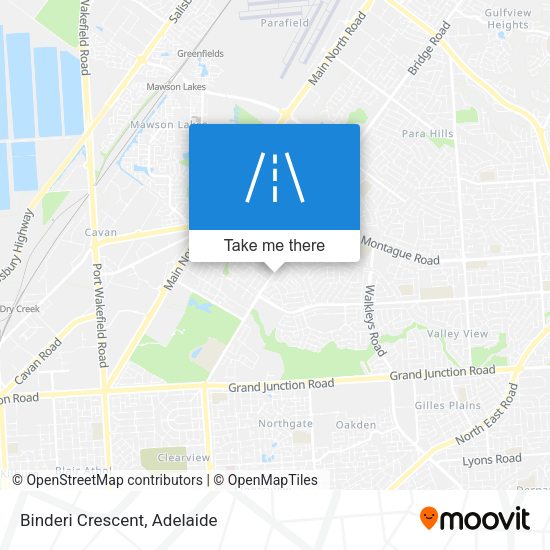 Binderi Crescent map
