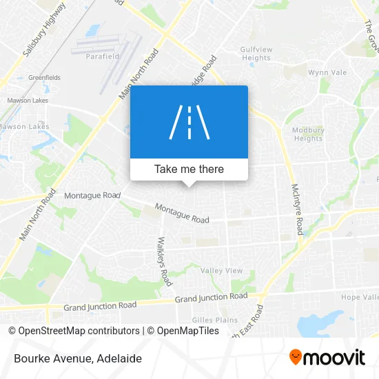 Bourke Avenue map