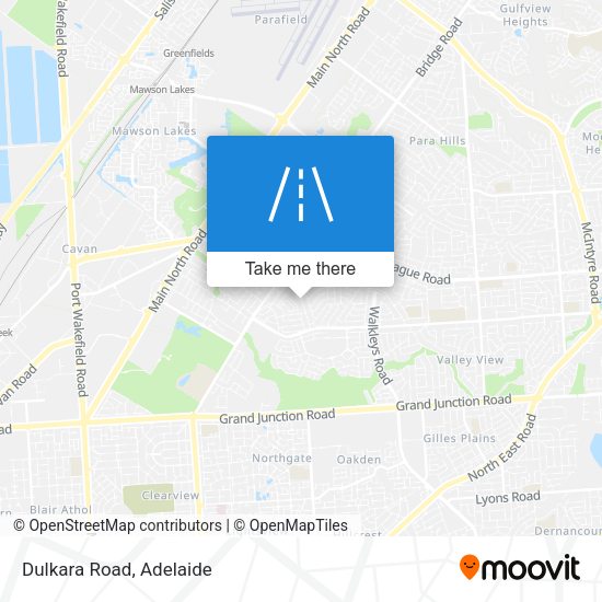 Dulkara Road map