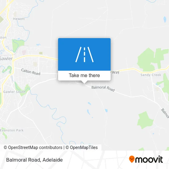 Balmoral Road map
