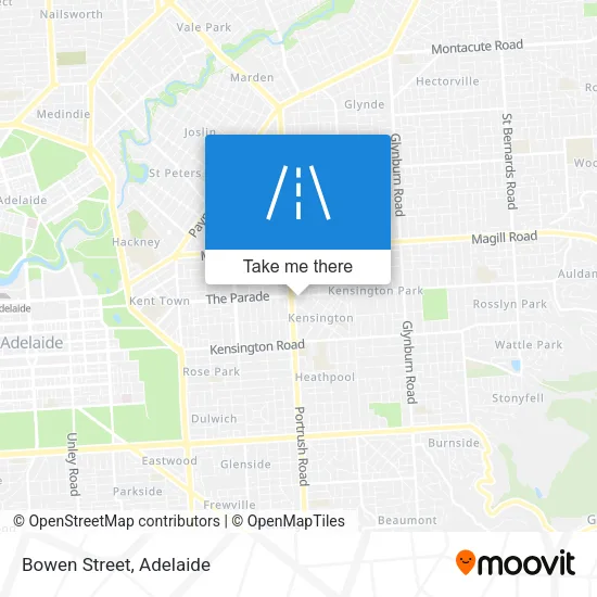 Bowen Street map