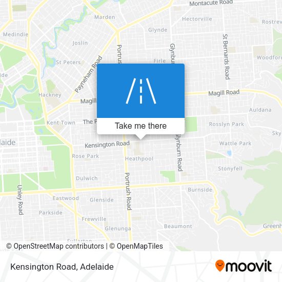 Kensington Road map