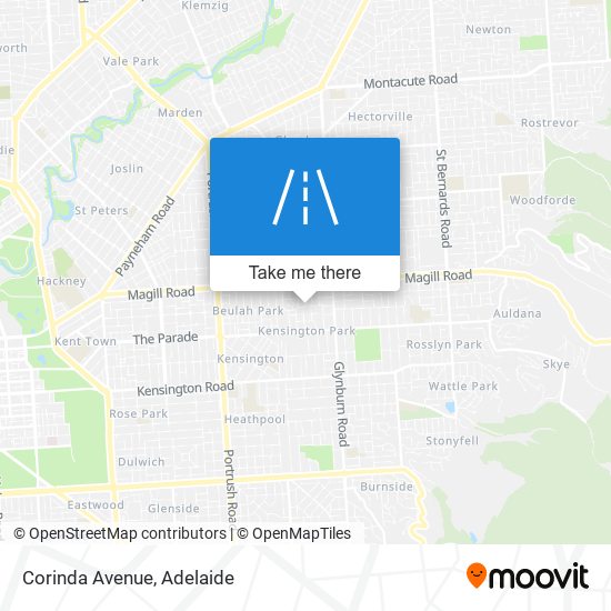 Corinda Avenue map