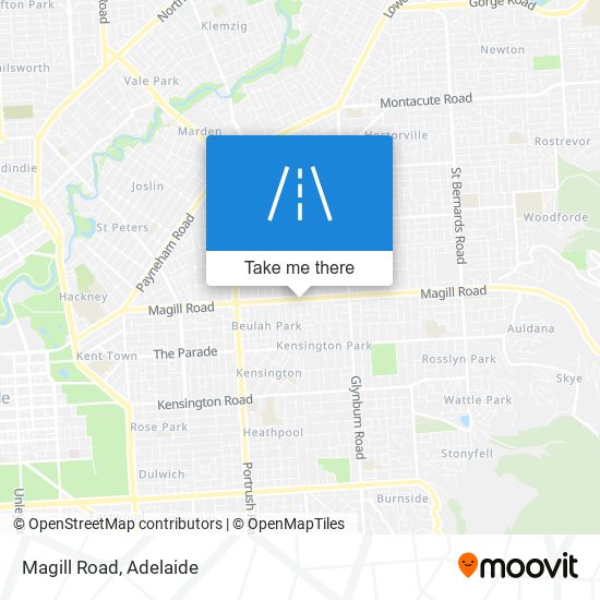 Mapa Magill Road