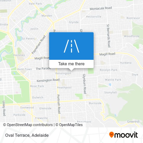 Oval Terrace map
